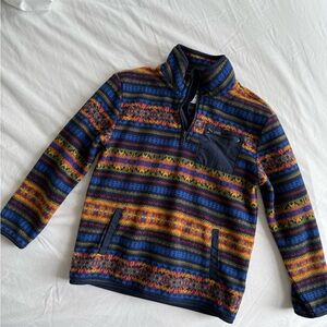 Old Navy Multicolor Striped Zip-Up Sweater